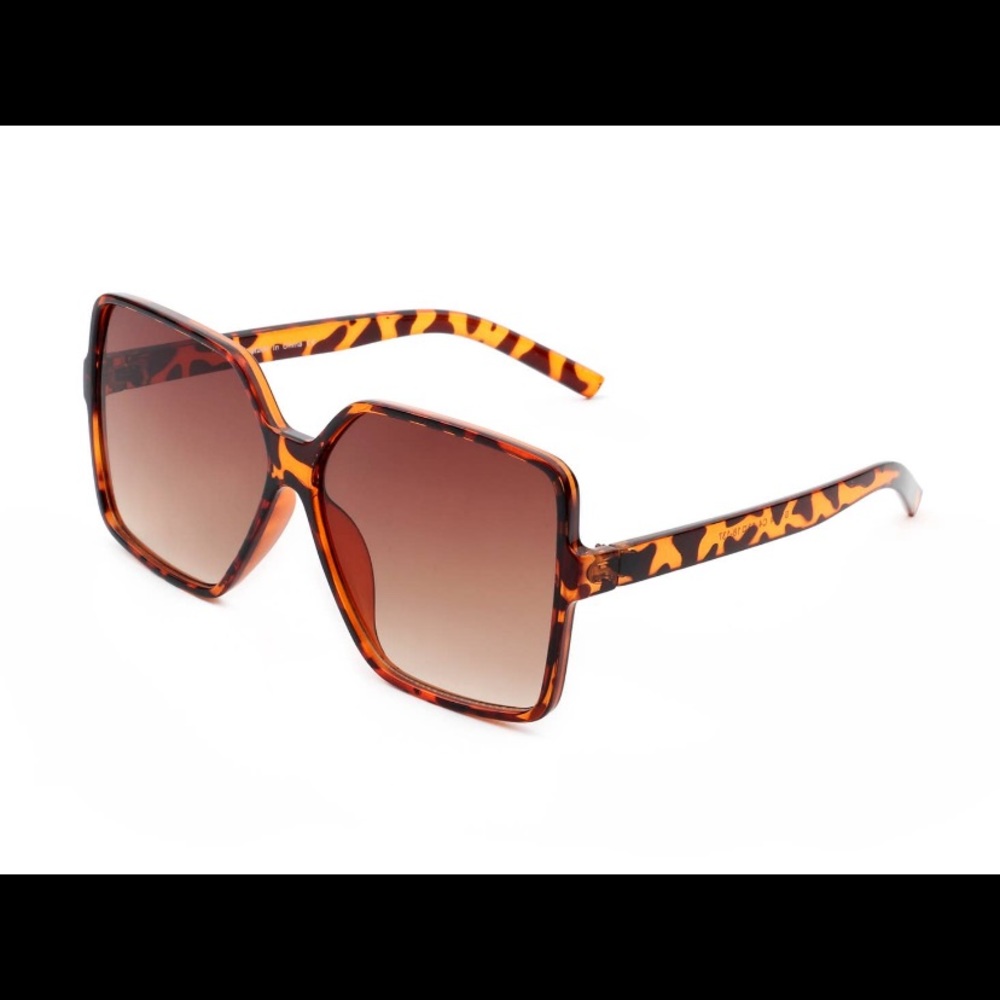 Tortoise Oversized Square Sunglasses